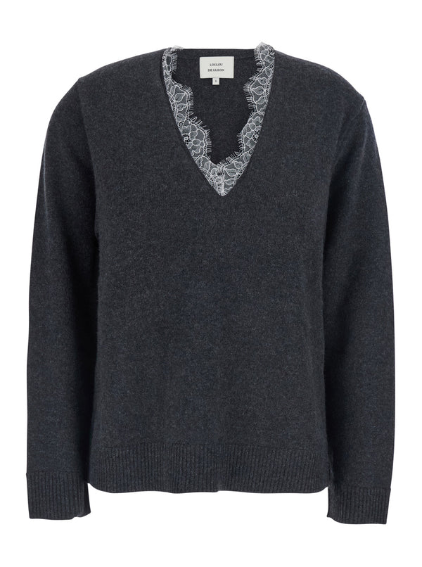 Sweater Leyla Grey Cashmere Tops