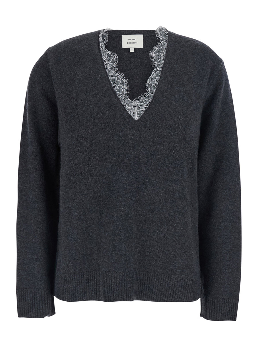 Sweater Leyla Grey Cashmere Tops