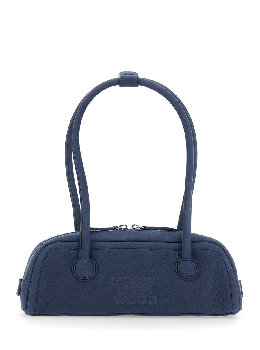 Shoulder Bag Soft Boston Ew Mini Blue Leather Cow
