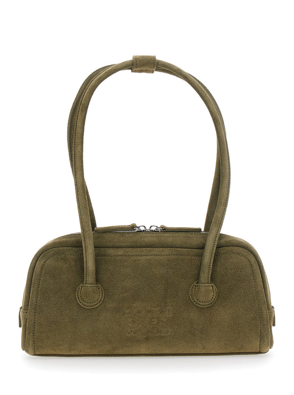 Shoulder Bag Soft Boston Ew Green Leather Cow