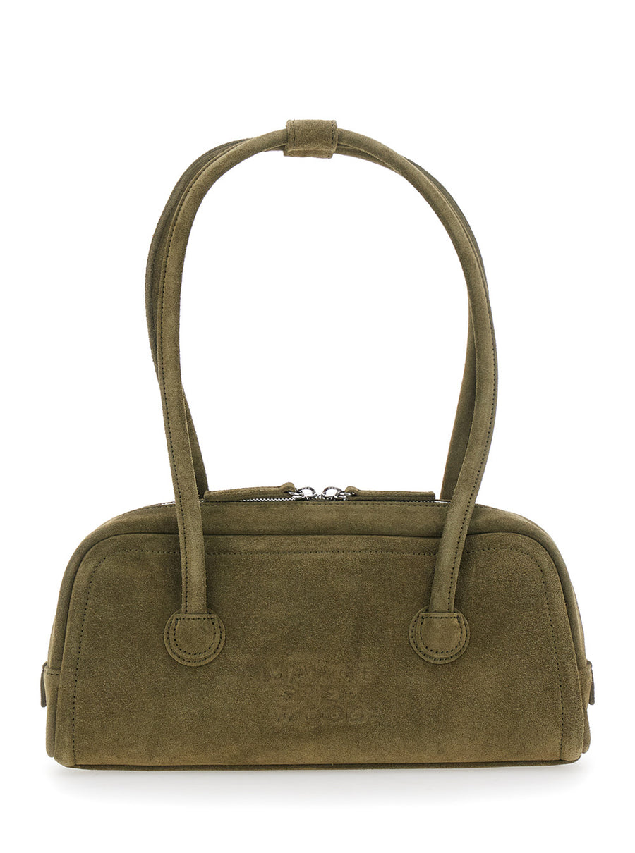 Shoulder Bag Soft Boston Ew Green Leather Cow