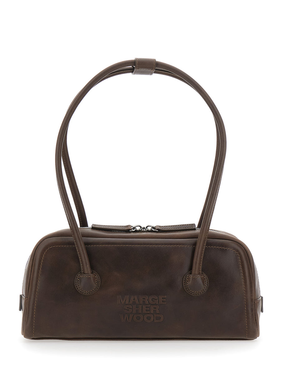 Shoulder Bag Soft Boston Ew Brown Leather Cow