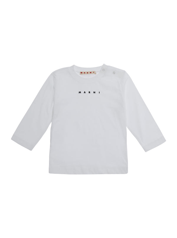 Long-Sleeve T-Shirt White Cotton