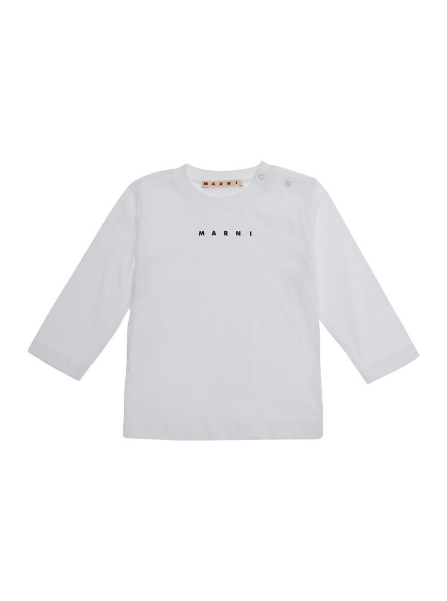 Long-Sleeve T-Shirt White Cotton