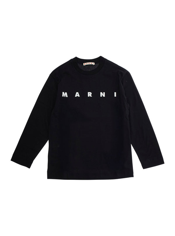 Crew Neck T-Shirt Black Cotton