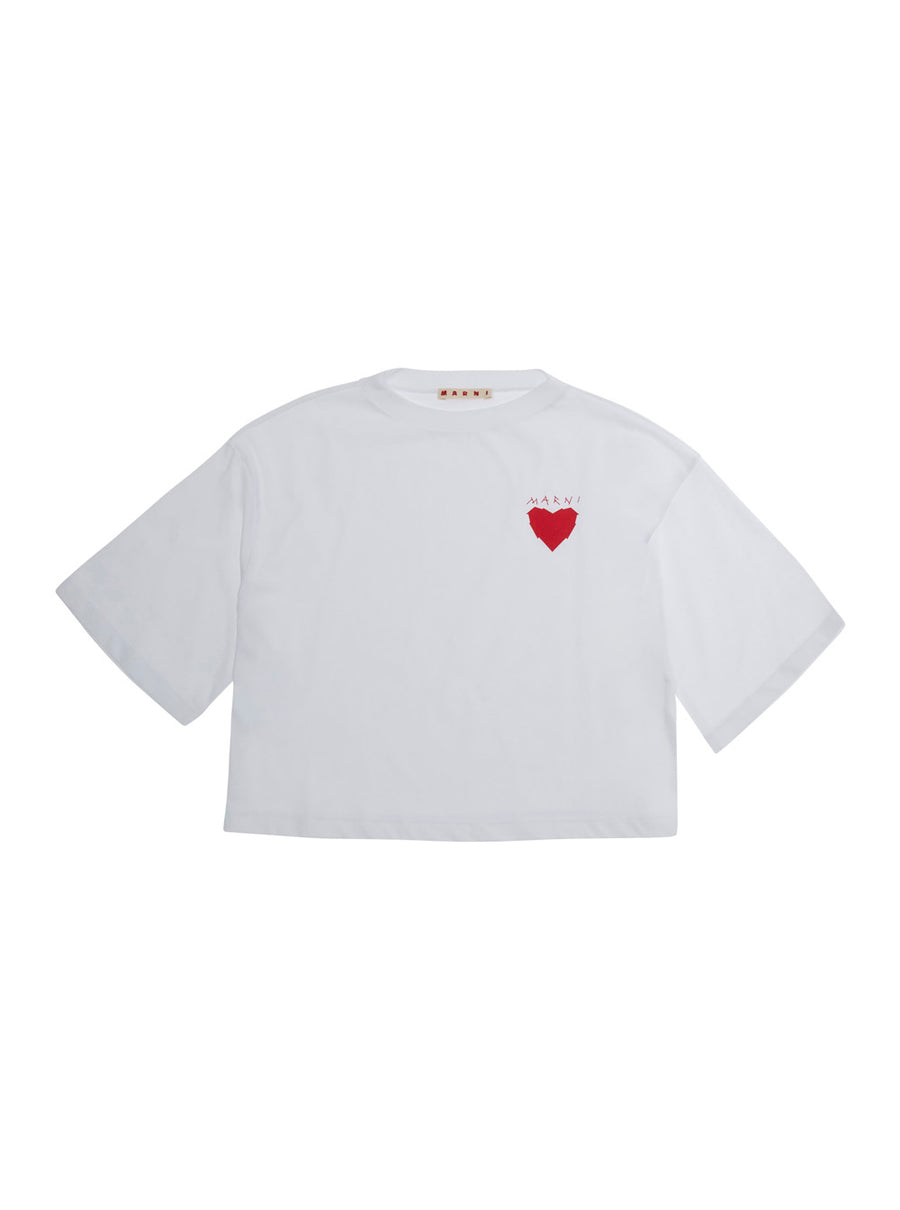 Girls T-Shirt White Cotton T-shirts