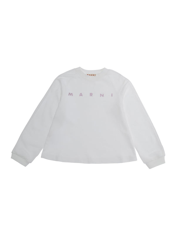 Girls Sweatshirt M02016m00shms375f White Cotton Hoods & Sweatshirts