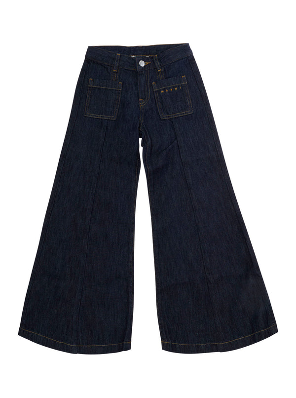 Cotton Denim Jeans Blue
