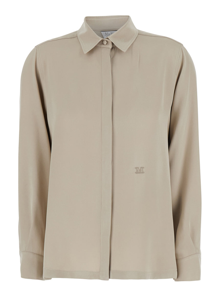 Shirt Geranio Silk Beige Blouses