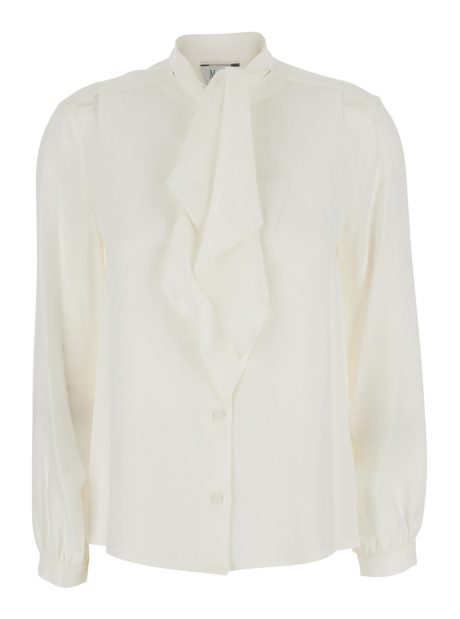 Silk Shirt White Blouses