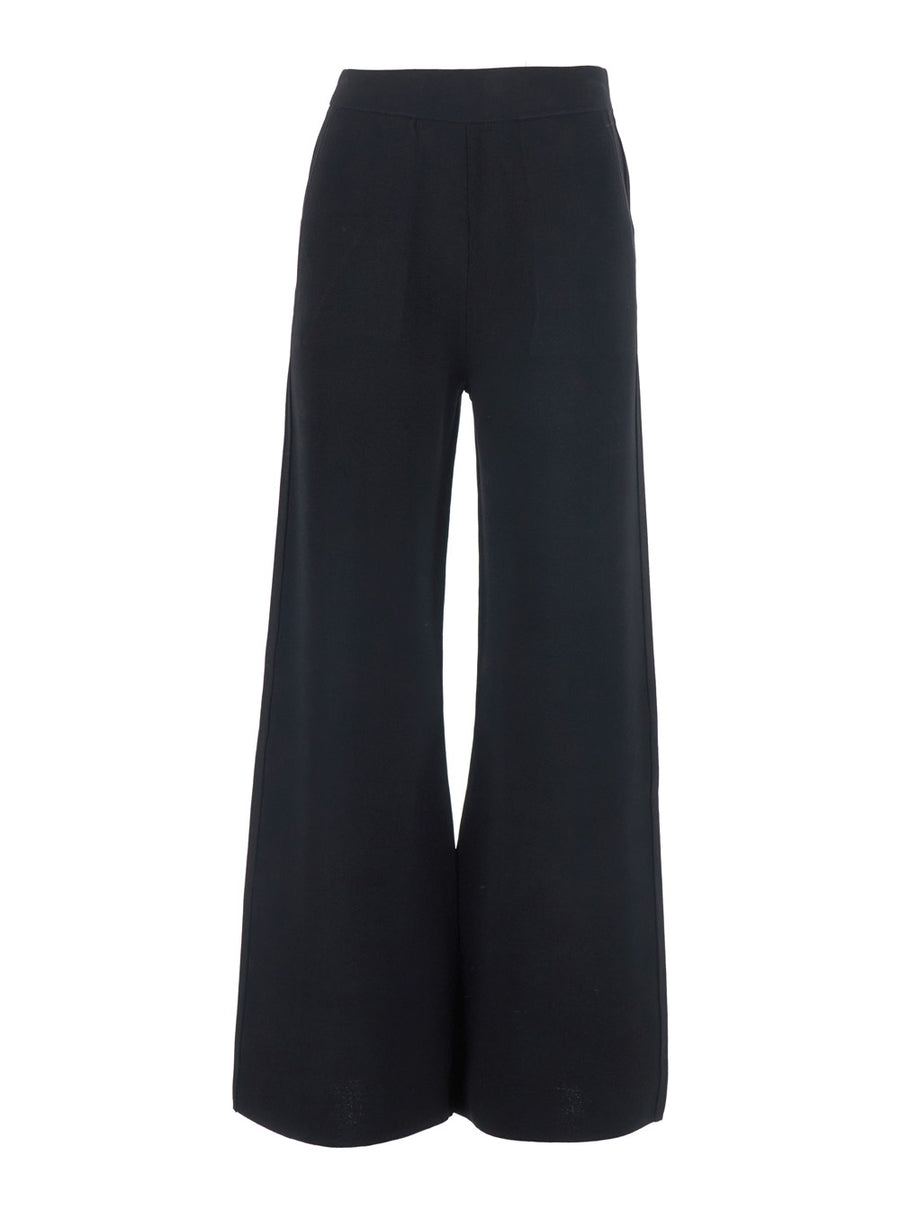 Pants Mxmfaida Black Viscose Trousers