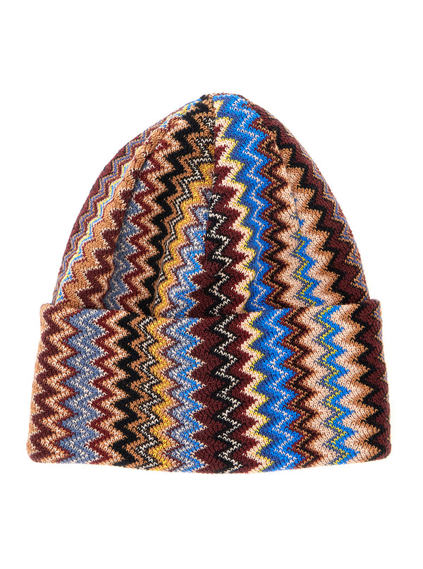 Beanie Brown Wool Blend Acrylic Hat