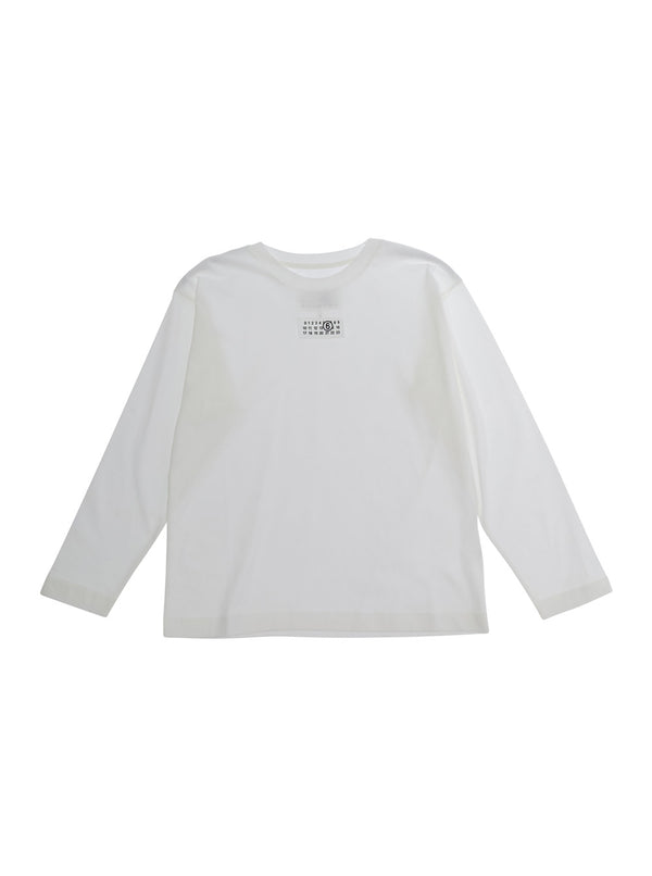 Long-Sleeved T-Shirt White Cotton