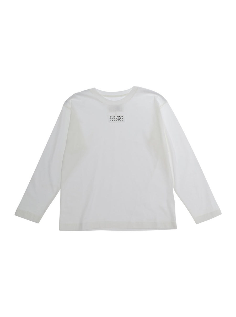 Long-Sleeved T-Shirt White Cotton
