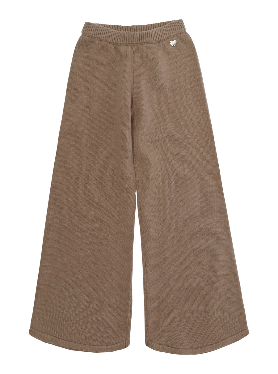 Pants Beige Cotton-Wool Trousers