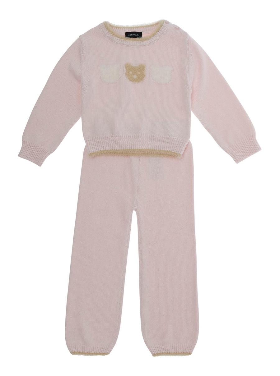 Tracksuit Set Orsetto Pink Cotton Sets