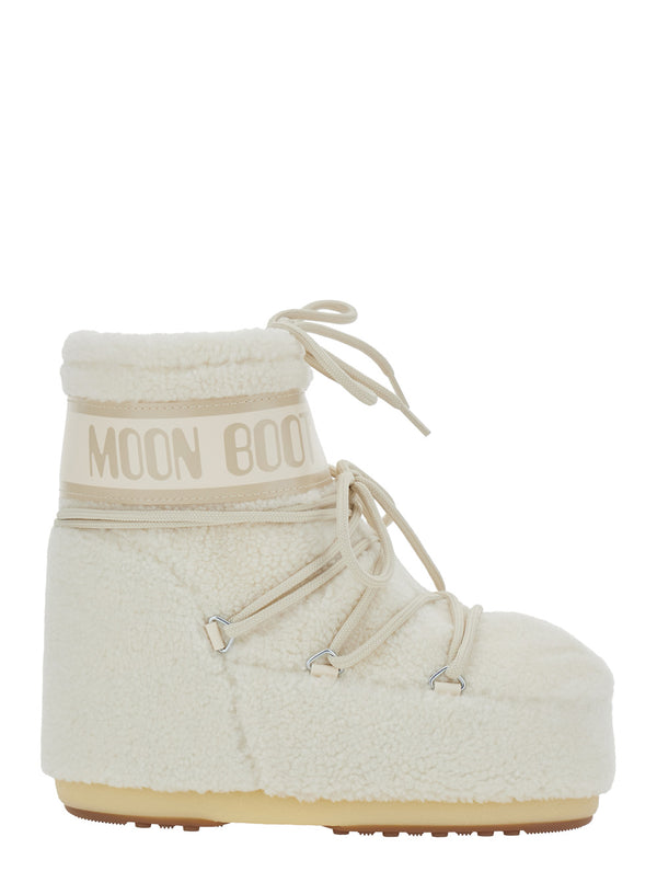 Ankle Boots Icon Low Fleece White