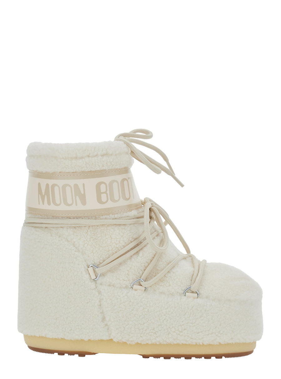 Ankle Boots Icon Low Fleece White