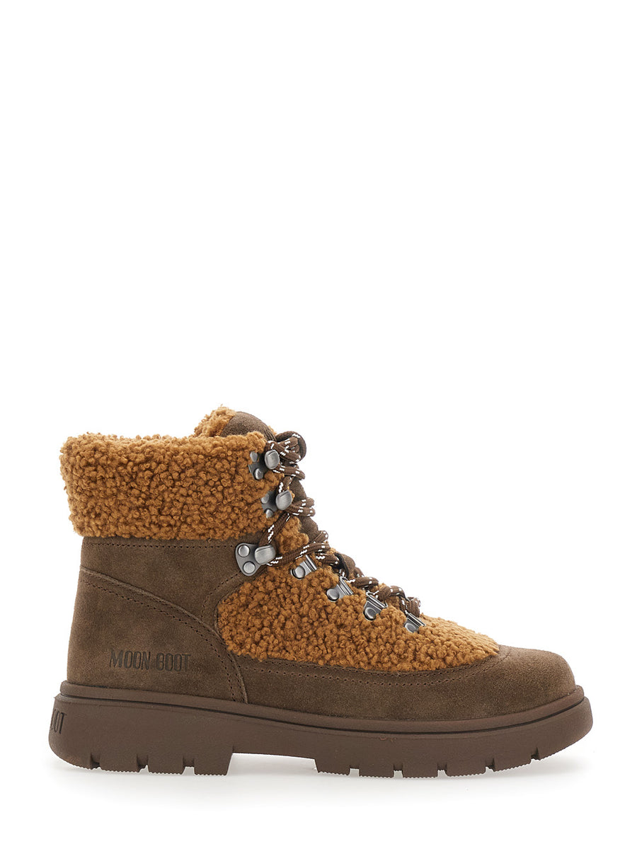 Combat Boots Fleece Brown