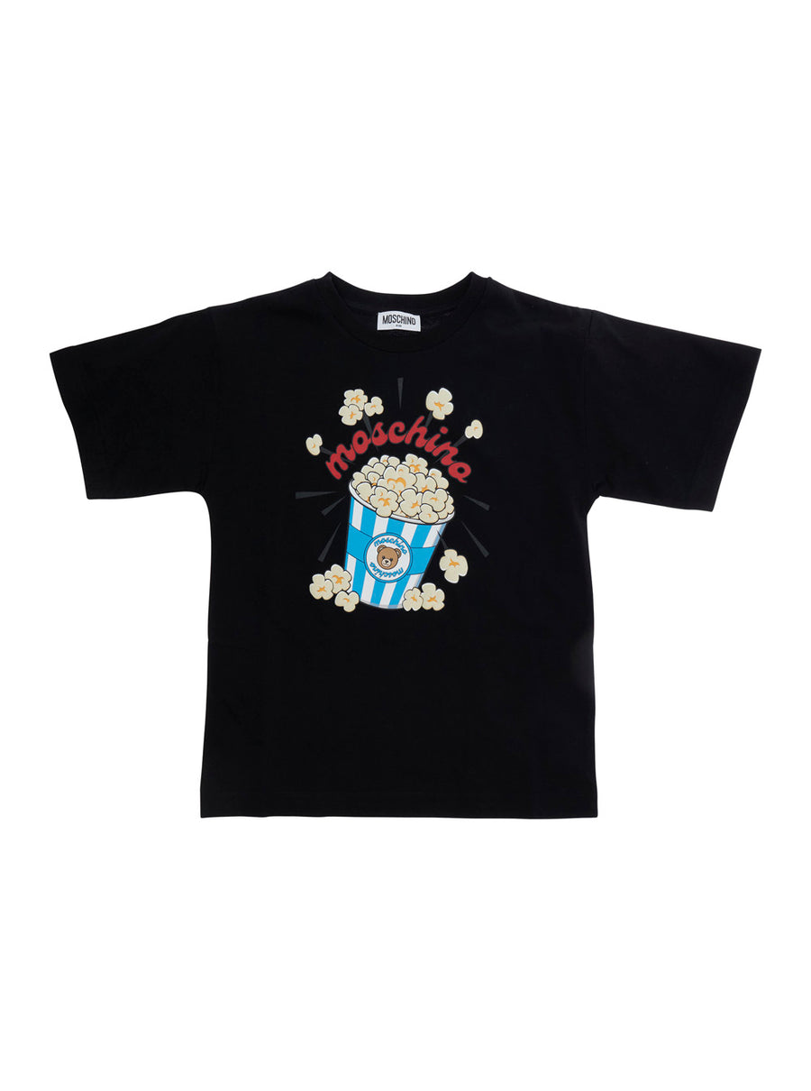 Crew Neck T-Shirt Black Cotton T-shirts