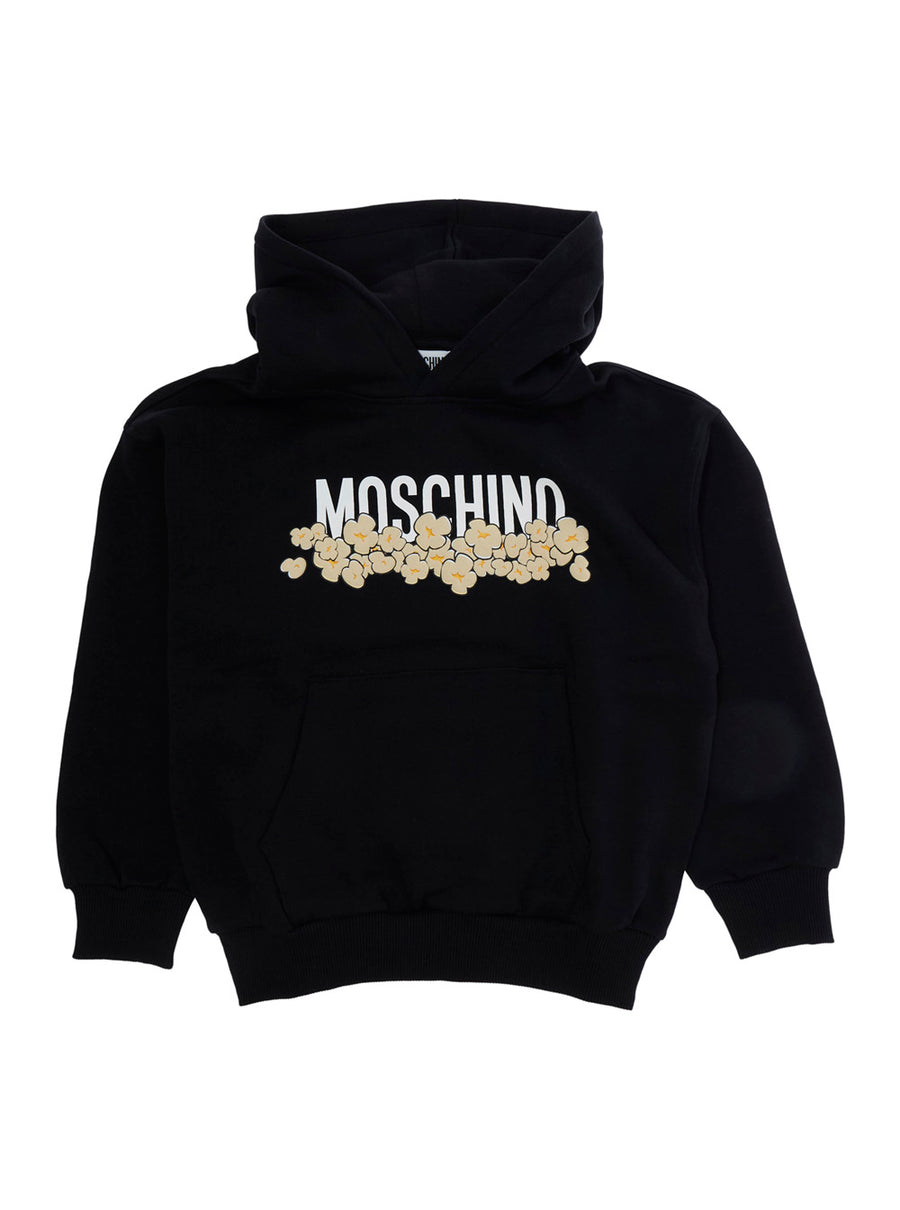 Hoodie Boy Black Cotton Hoods & Sweatshirts