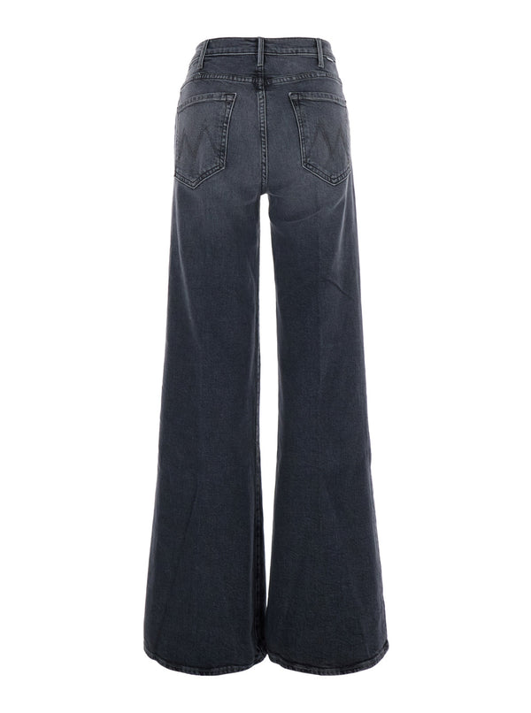 Wide-Leg Jeans The Hustler Roller Sneak Grey Cotton