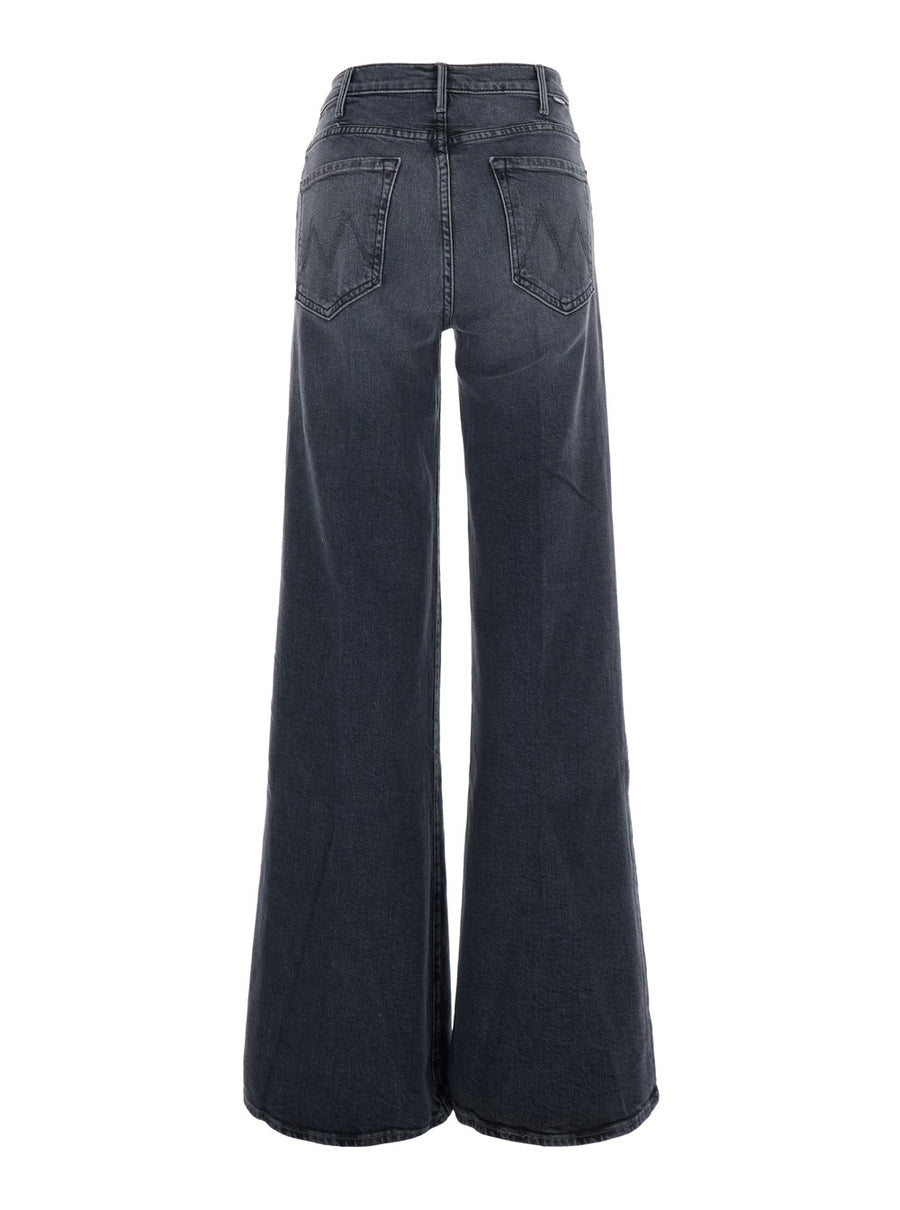 Wide-Leg Jeans The Hustler Roller Sneak Grey Cotton
