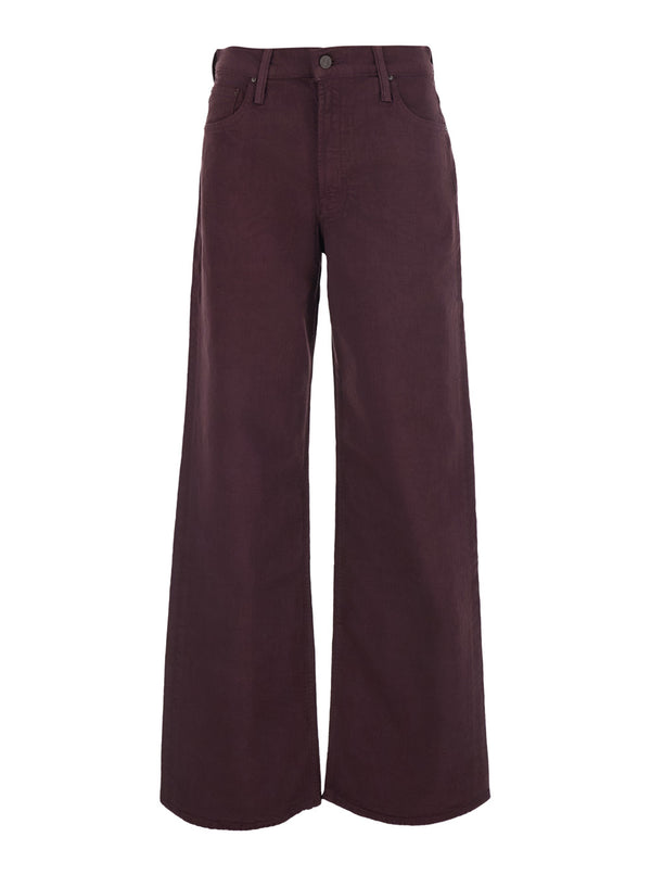 Sneakers Rerun Zip Burgundy Cotton Jean