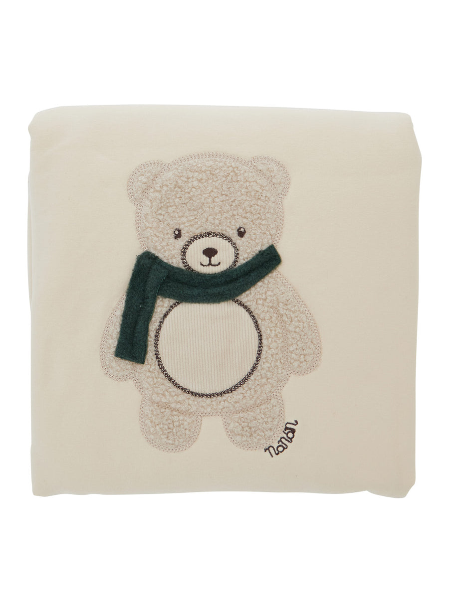 Blanket With Beige Border Cotton Blankets, Nests & Sleep Bags