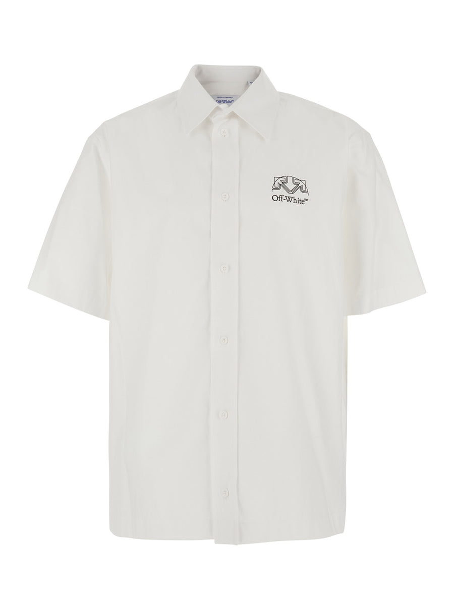 Long-Sleeved Tech Shirt White Fabric