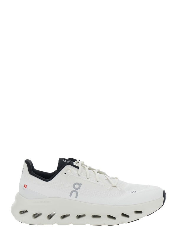 Trainers White Leather Green Details