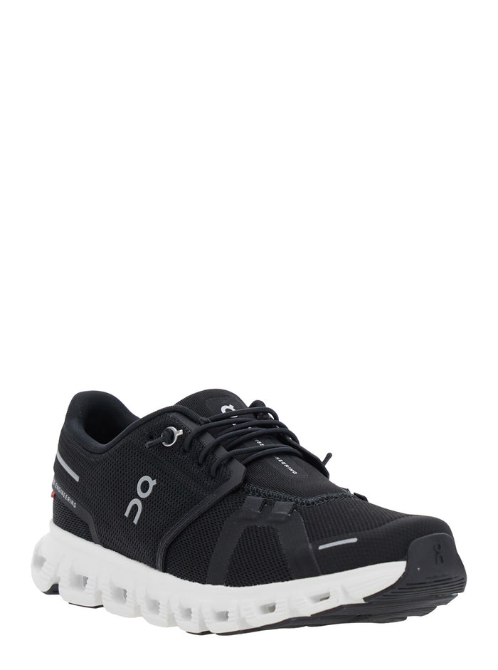 Sneaker Cloud 6 Low Top With Mesh Inserts And Logo On The Side Black Tech Fabric For Women Polyester