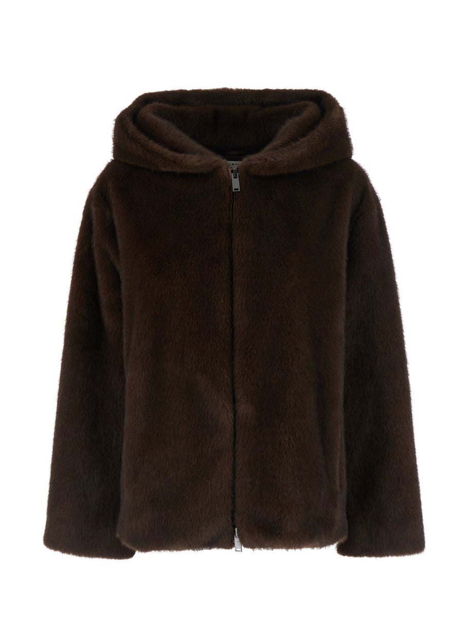 Jacket Brown Tech Fabric Coat