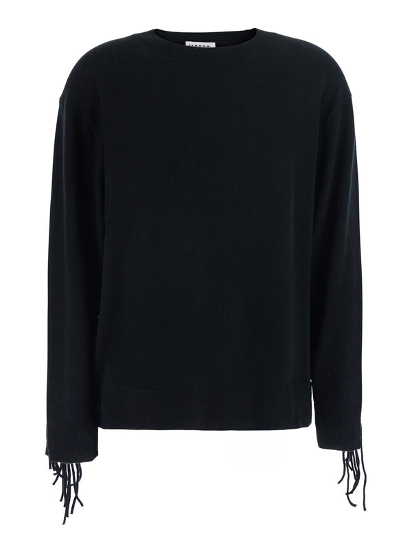 Sweater Cashmere Black Tops