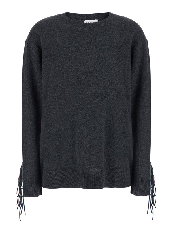 Sweater Cashmere Grey Tops
