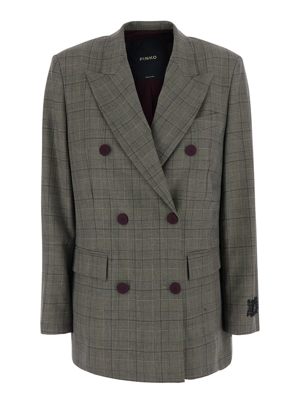 Blazer Grey, Wool Blend Polyester Blazers