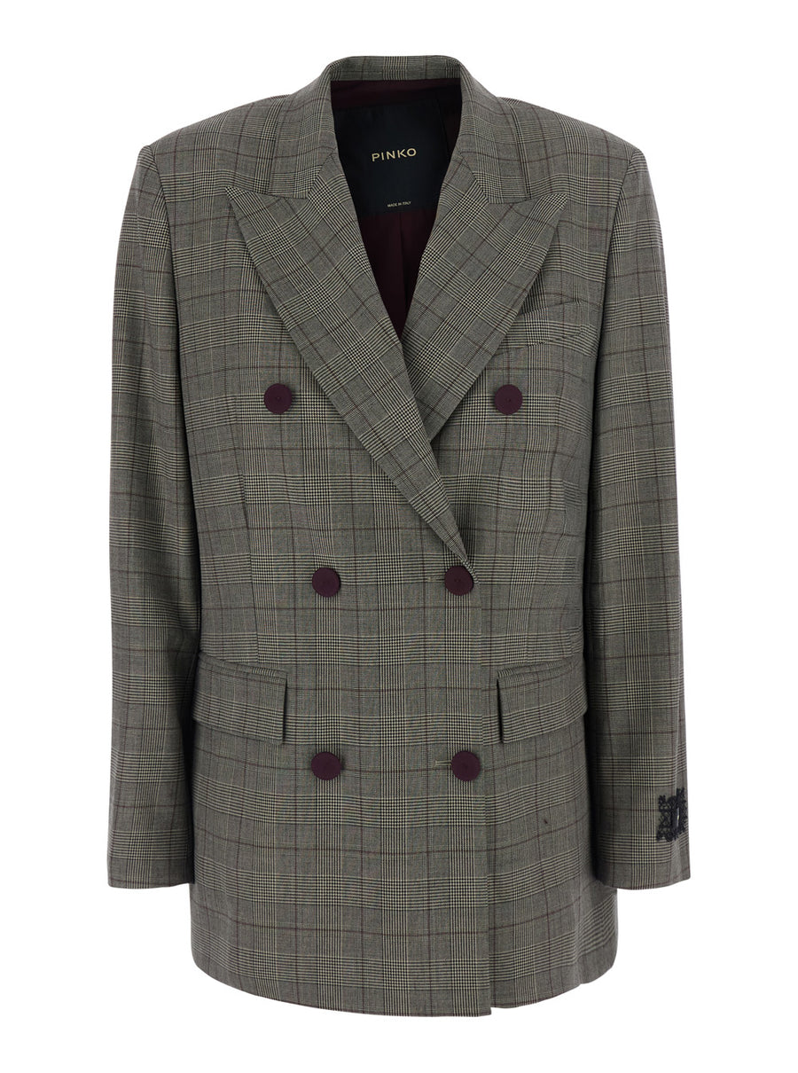 Blazer Grey, Wool Blend Polyester Blazers