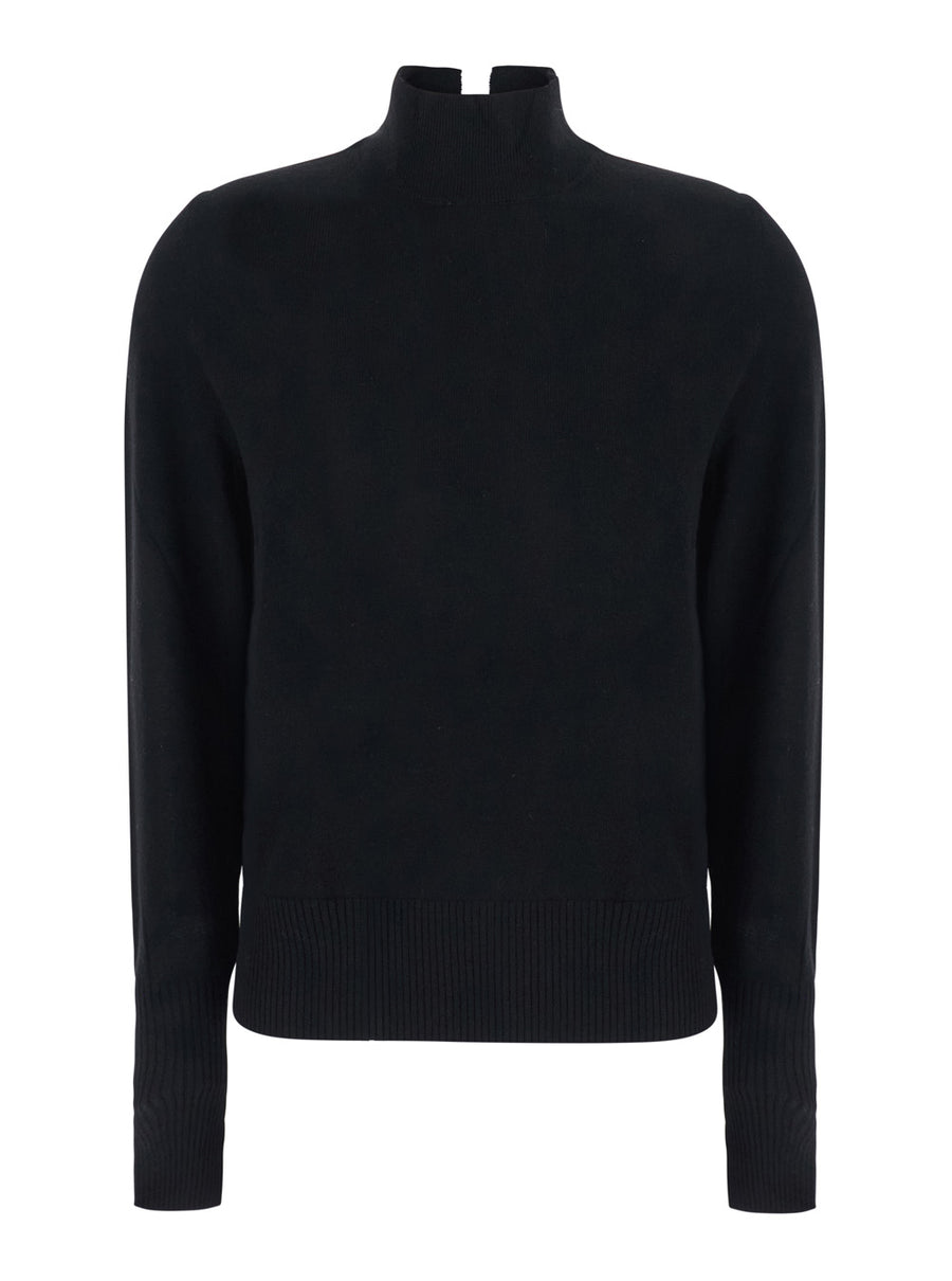 Wool And Cashmere Sweater Black Tops