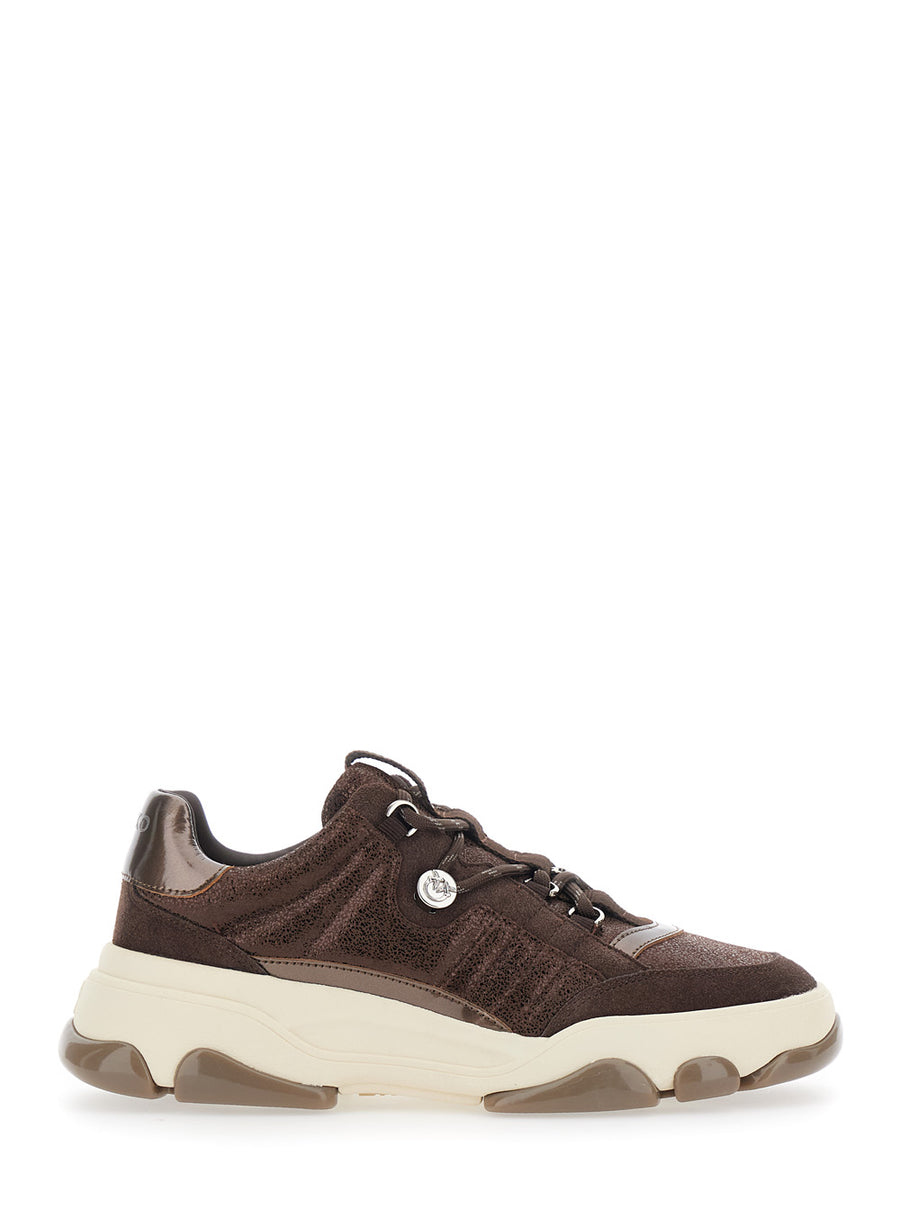 Sneakers Athena 01 Brown Cow Leather Trainers