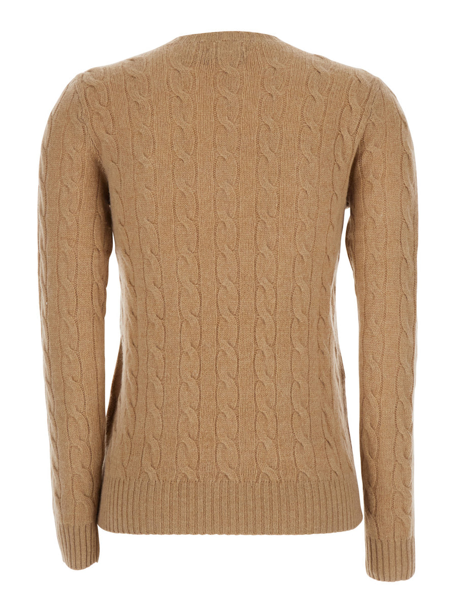 Sweater Julianna Beige Wool And Cashmere Tops