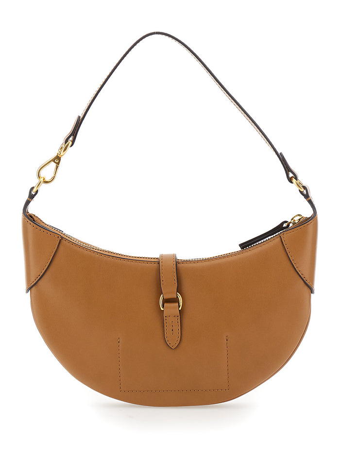 Shoulder Bag P Id Mn Shdr-Shoulder Bag-Small Beige Leather For Women Brown Cow Hand