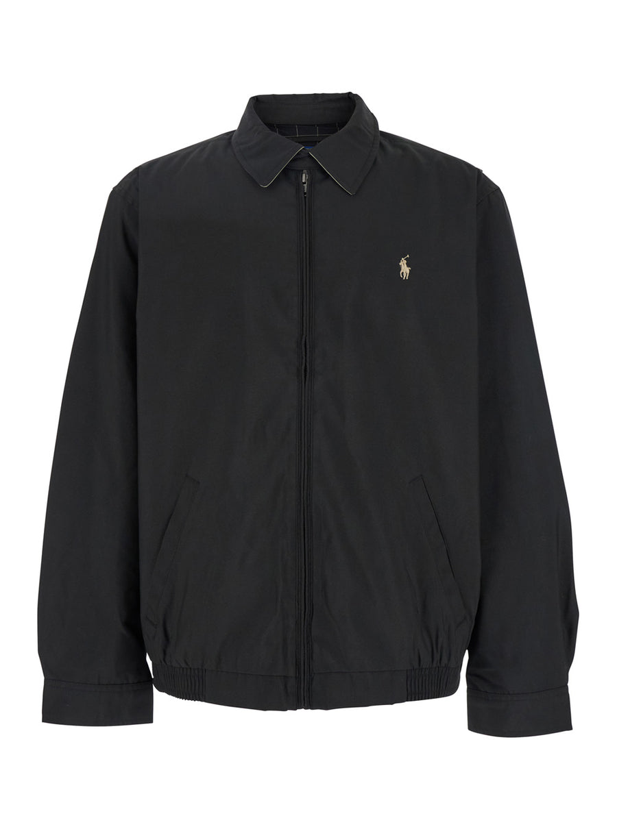 Jacket Tech Fabric Black Polyester (recycled) Coat