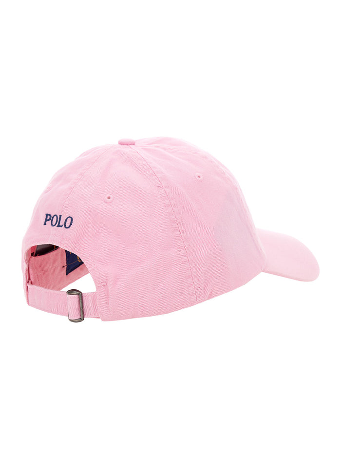 Baseball Cap With Embroidered Pony Logo On The Front Light Blue Cotton For Women Pink Hats And Gloves