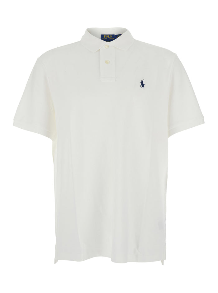 Short Sleeve-Knit Classic Fit White Tshirts And Polo Shirts