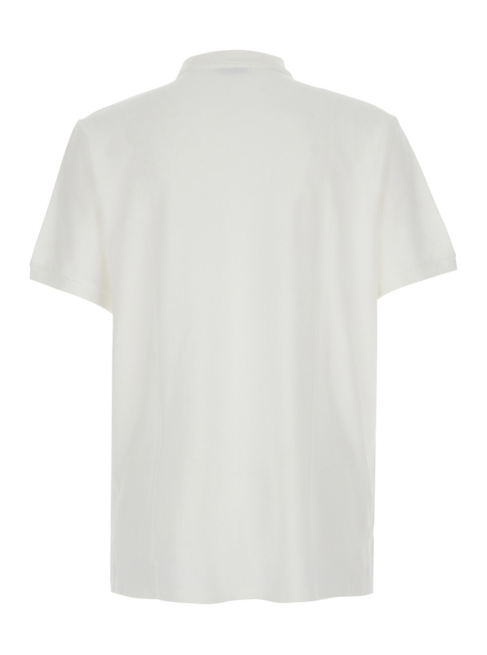 Short Sleeve-Knit Classic Fit White Tshirts And Polo Shirts