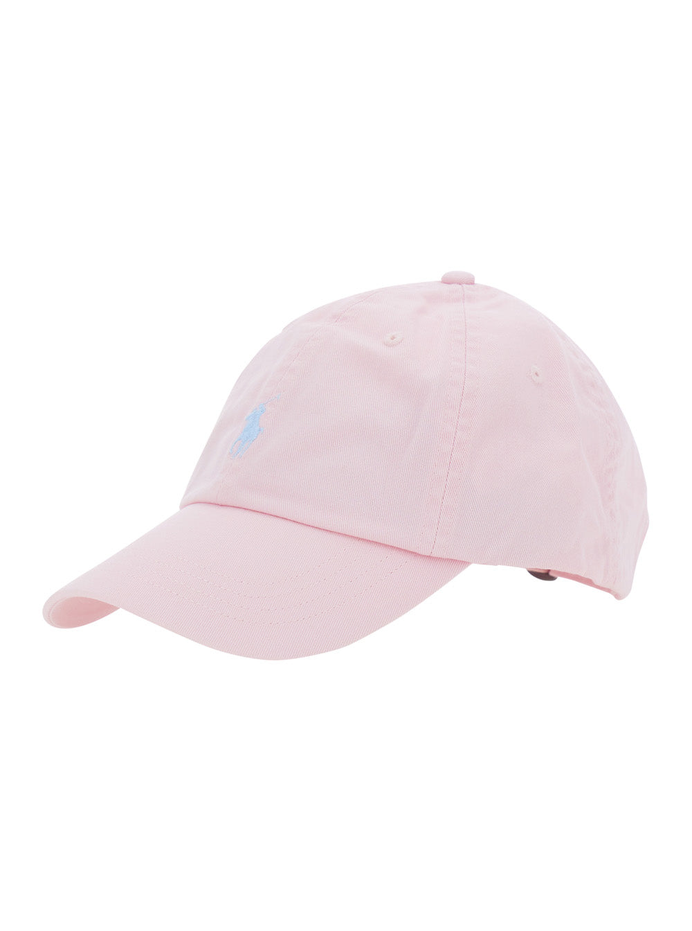 Pink Hat With Embroidered Logo On The Front Cotton For Women And Gloves