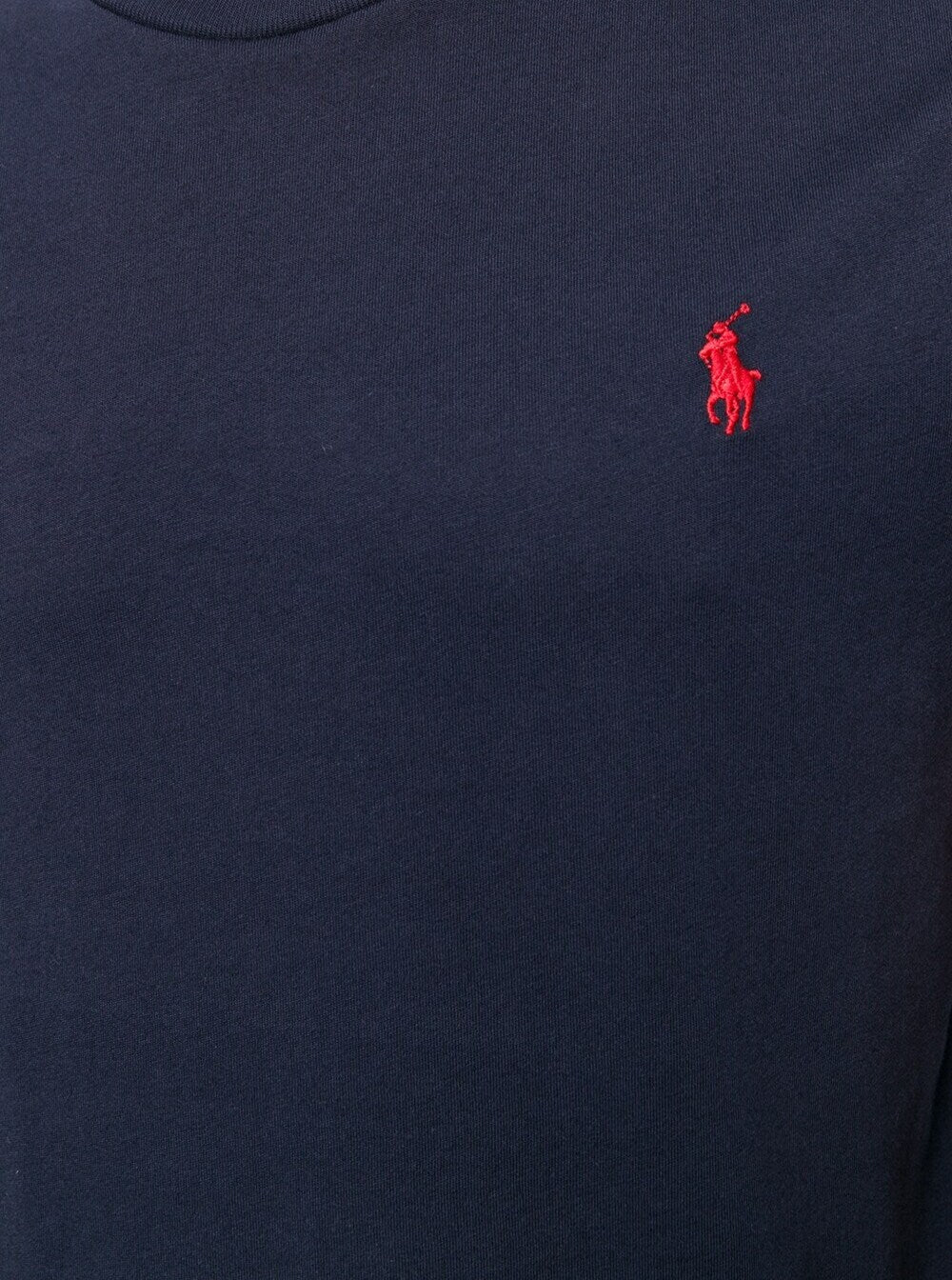 T-Shirt With Round Neck And Embroidered Pony Logo On The Front Blue Cotton For Men Blu Tshirts Polo Shirts