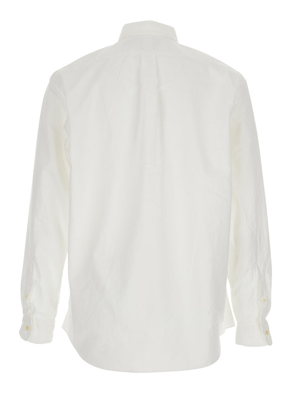 Shirt Custom Fit Oxford White Cotton