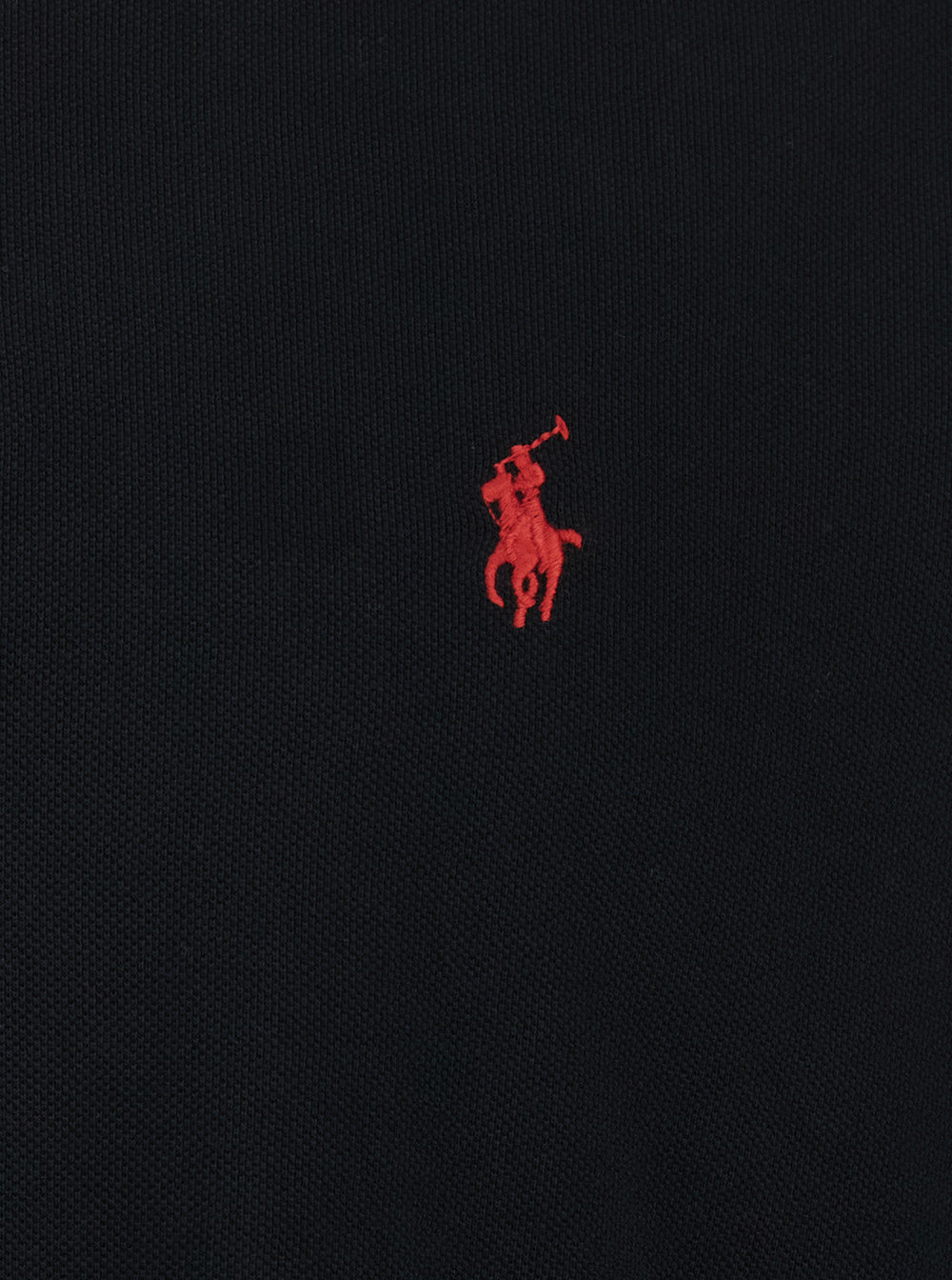 Black Classic Fit Polo Shirt With Collar And Pony Embroidery On The Front Cotton For Men Tshirts