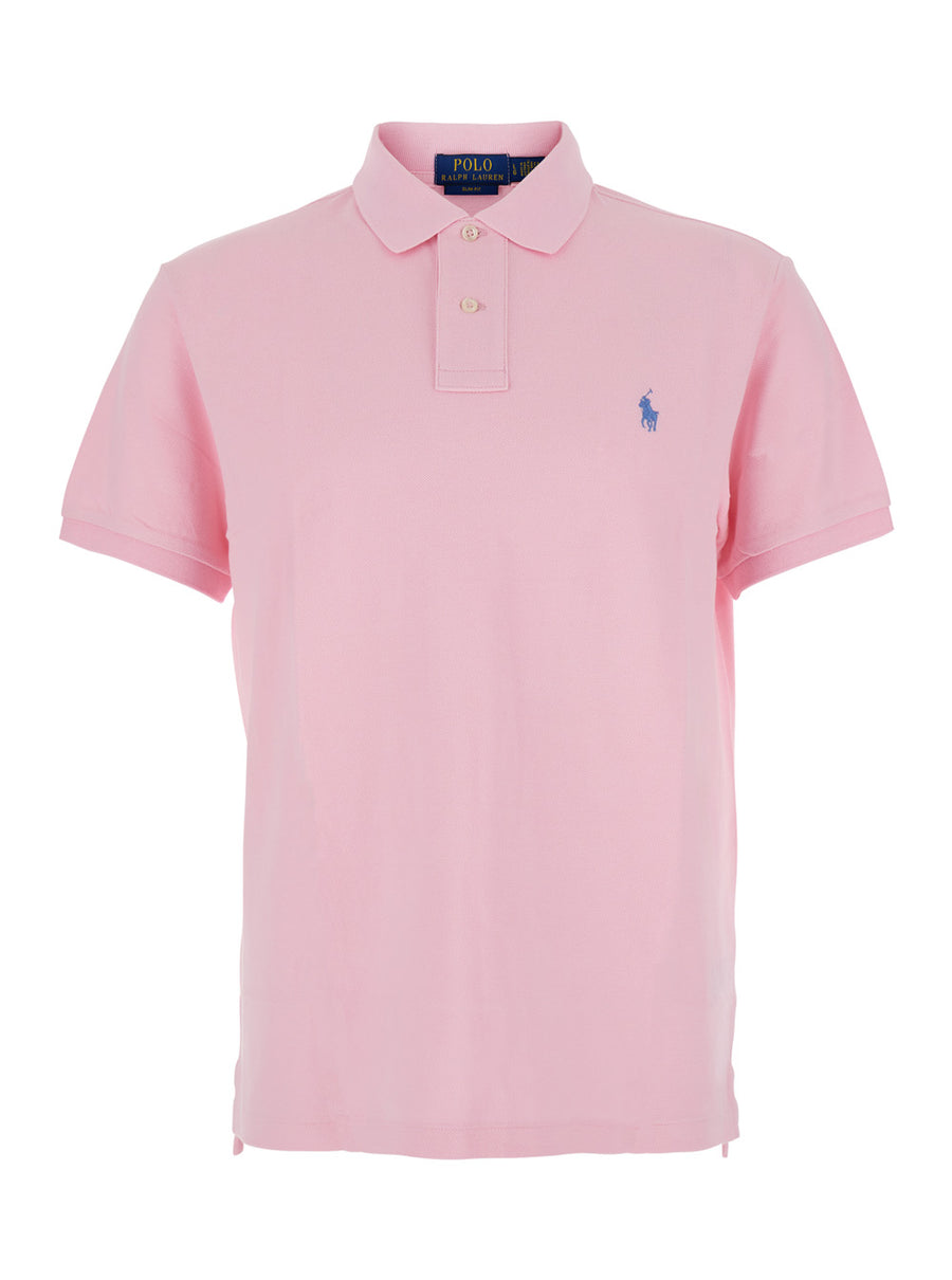Polo Shirt Slim Fit Pink T-shirts